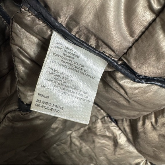 Andrew Marc packable premium down black long puffer jacket XS - Picture 8 of 8